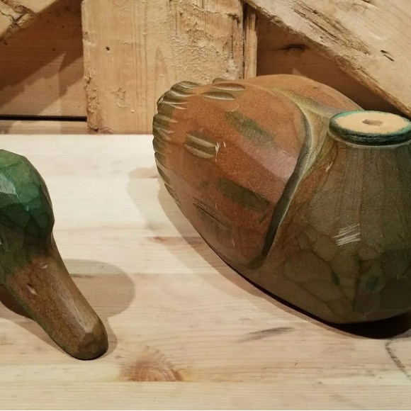 Vintage Wooden Mallard Decoy/Statue. - Picture 5 of 7